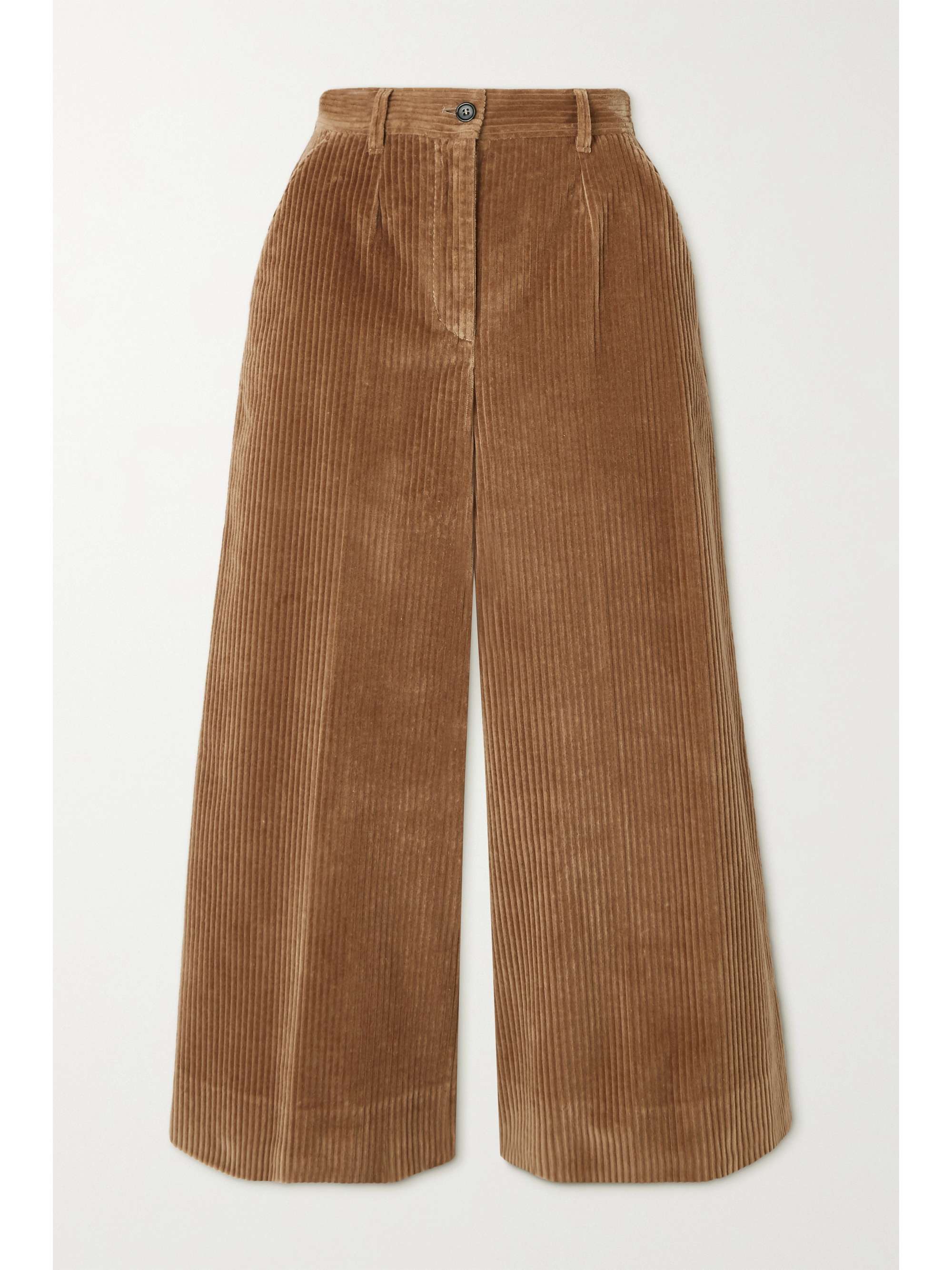 Brown Cotton-blend corduroy culottes | DOLCE \u0026 GABBANA | NET-A-PORTER