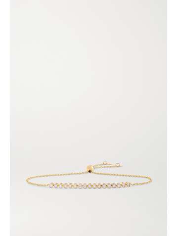 STONE AND STRAND Let It Slide 10-karat gold diamond bracelet