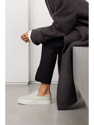 THE ROW Marie H canvas slip-on sneakers