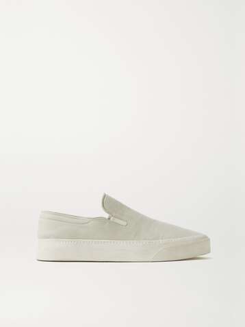 THE ROW Marie H canvas slip-on sneakers