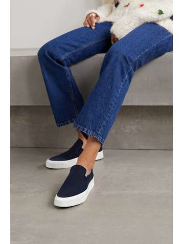THE ROW Marie H canvas slip-on sneakers