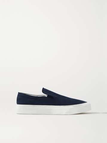 THE ROW Marie H canvas slip-on sneakers