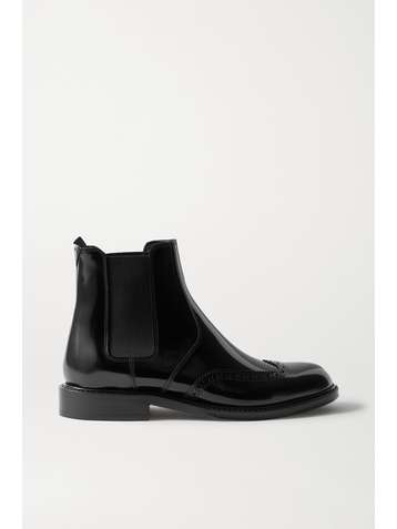SAINT LAURENT Ceril glossed-leather Chelsea boots