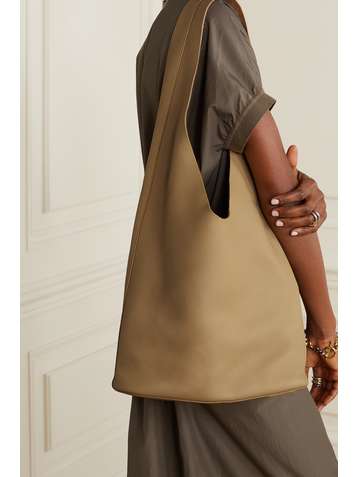 THE ROW Bucket Hobo textured-leather shoulder bag