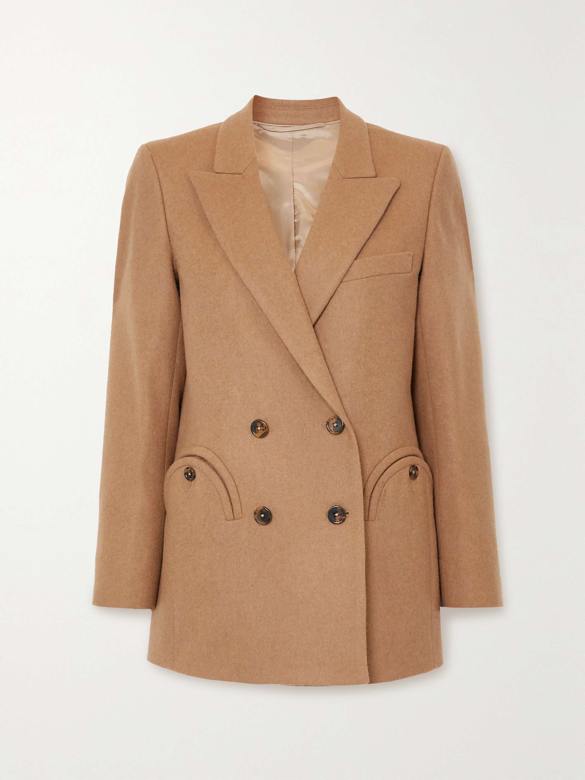 camel wool blazer