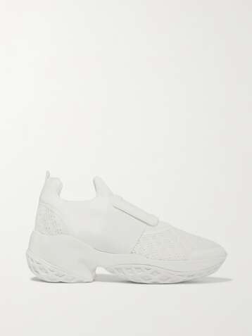 ROGER VIVIER Viv Run neoprene, mesh and leather sneakers