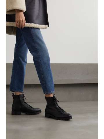 JIMMY CHOO Cruz 65 textured-leather ankle boots