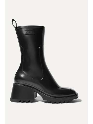 CHLOÉ Betty logo-embossed rubber boots
