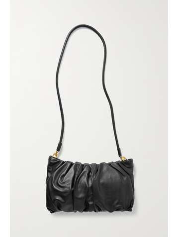 STAUD Bean large gathered leather shoulder bag