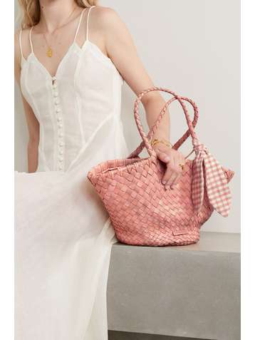 LOEFFLER RANDALL Kai woven leather tote