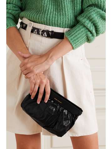 ISABEL MARANT Sac porté épaule en cuir à fronces Luzes
