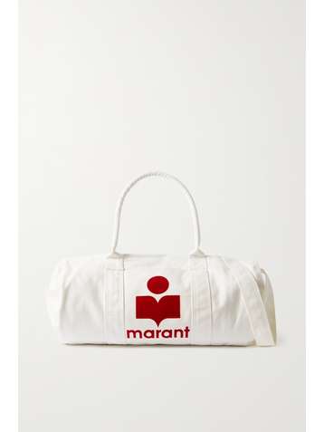 ISABEL MARANT Sac week-end en toile de coton floquée Nayogi