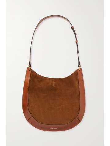 ISABEL MARANT Sac porté épaule en daim et en cuir Moskan
