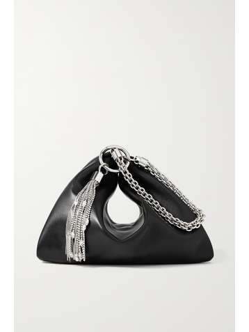 JIMMY CHOO Pochette en cuir à pampille Callie