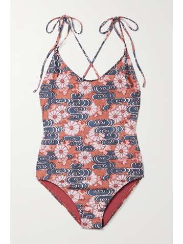 ULLA JOHNSON Adhara floral-print swimsuit