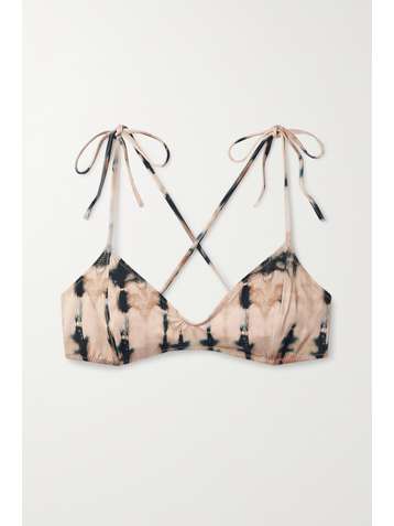 ULLA JOHNSON Zena tie-dyed bikini top