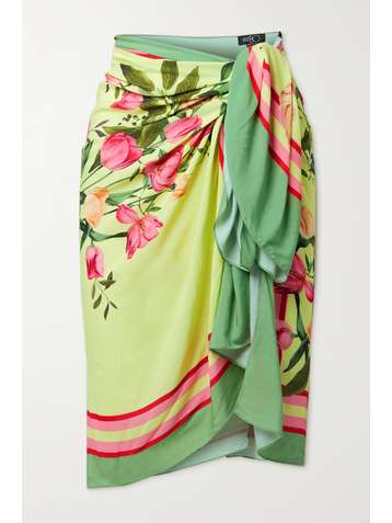 PATBO Tula Pareo aus Voile mit Blumenprint