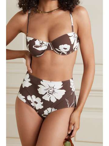 TORY BURCH Floral-print bikini briefs