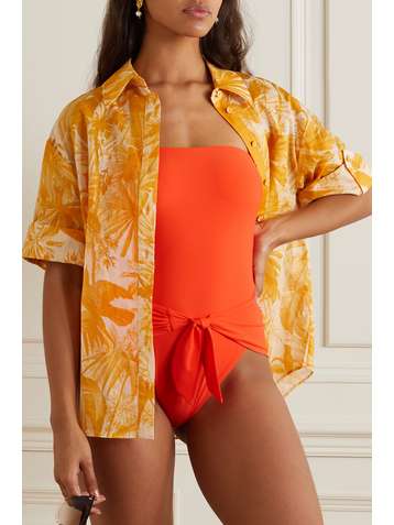 ZIMMERMANN Shelly cutout bandeau swimsuit