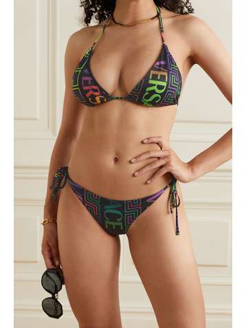 VERSACE Printed bikini briefs