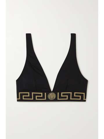 VERSACE Triangle bikini top