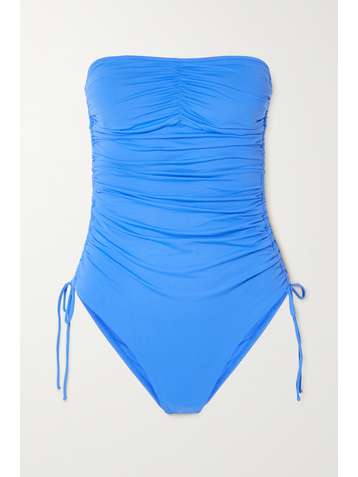 MELISSA ODABASH Sydney strapless ruched swimsuit
