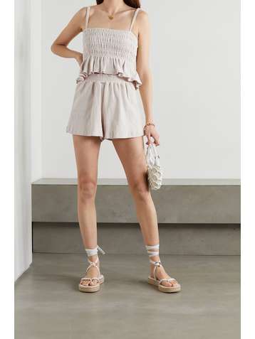 FAITHFULL THE BRAND Short en molleton de coton Reggie - NET SUSTAIN