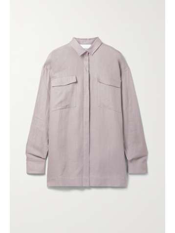 BONDI BORN Bari linen-twill shirt