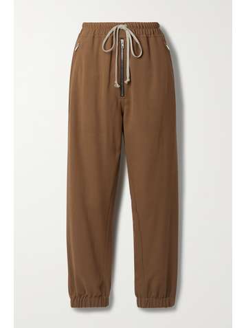 RICK OWENS Pantalon de survêtement en crêpe de laine mélangée