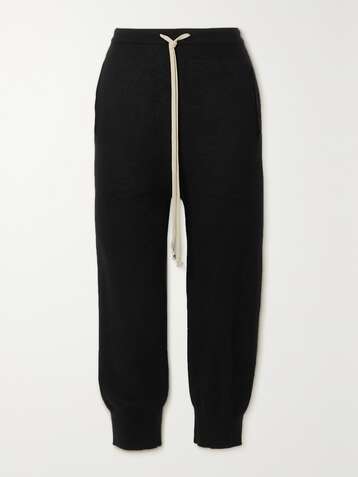 RICK OWENS Pantalon de survêtement raccourci en cachemire