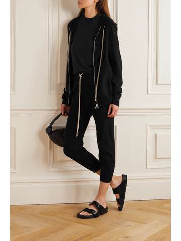 RICK OWENS Pantalon de survêtement raccourci en cachemire