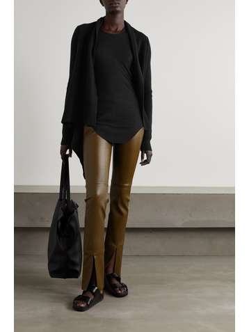 RICK OWENS Cardigan en cachemire et laine mélangés à drapés