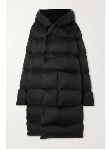 RICK OWENS Doudoune à capuche en tissu technique et en duvet