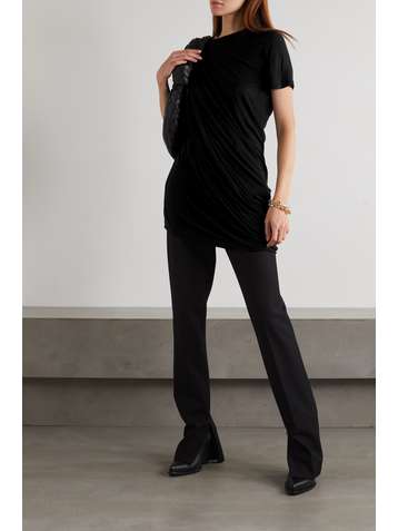 RICK OWENS T-shirt en jersey à drapés Anthem