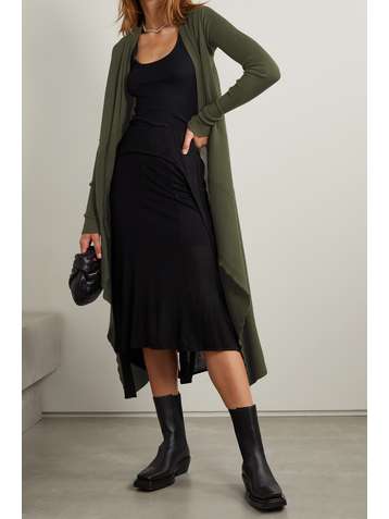 RICK OWENS Cardigan asymétrique en laine