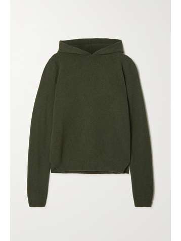 RICK OWENS Pull à capuche en cachemire et laine mélangés