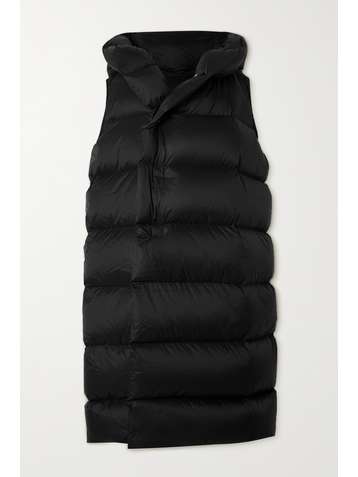RICK OWENS Doudoune à capuche en tissu technique et en duvet