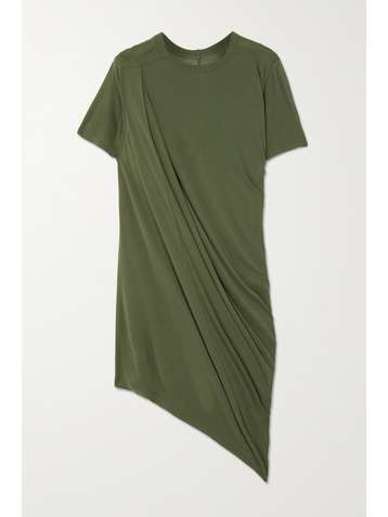 RICK OWENS T-shirt en jersey à drapés Anthem