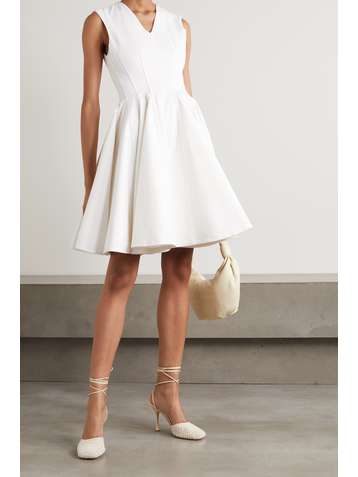 EMILIA WICKSTEAD Elle pleated denim dress