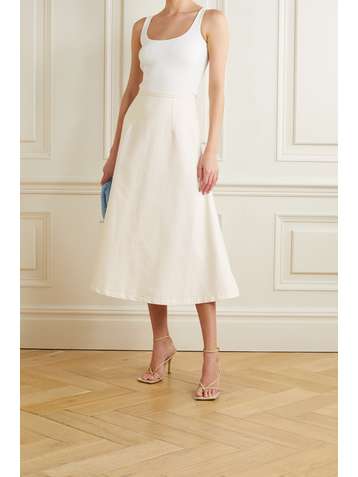 EMILIA WICKSTEAD Jupe midi en jean Ionie
