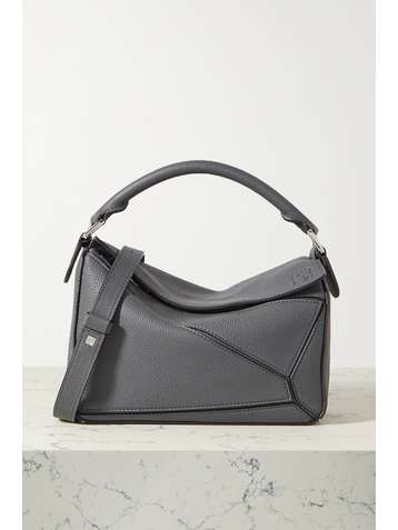 LOEWE Puzzle small textured-leather shoulder bag