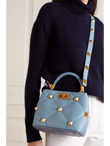 VALENTINO Valentino Garavani Roman Stud small quilted leather tote
