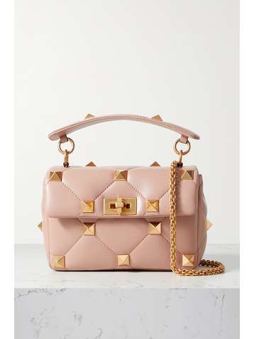 VALENTINO Valentino Garavani Roman Stud small quilted leather shoulder bag