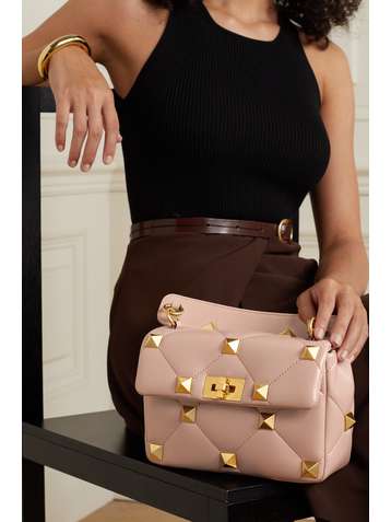VALENTINO Valentino Garavani Roman Stud small quilted leather shoulder bag