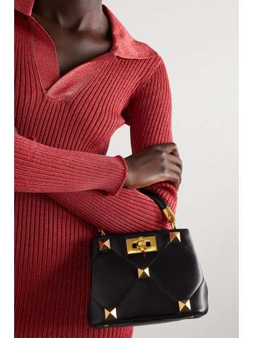 VALENTINO Valentino Garavani Roman Stud mini quilted leather tote