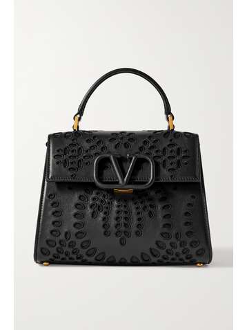 VALENTINO Valentino Garavani VSLING broderie anglaise leather tote
