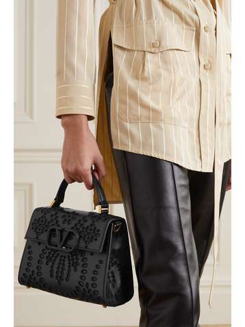 VALENTINO Valentino Garavani VSLING broderie anglaise leather tote