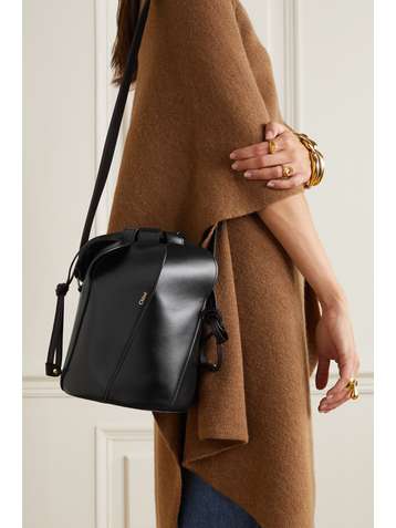 CHLOÉ Tulip small paneled leather bucket bag