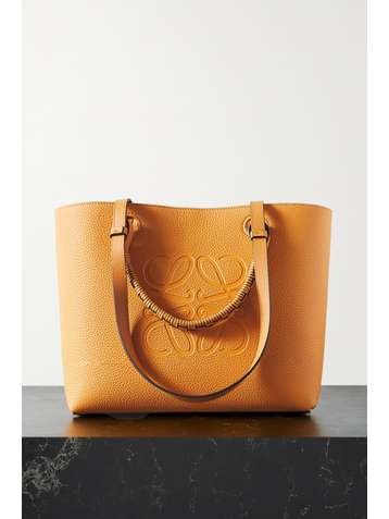 LOEWE Anagram kleine Tote aus strukturiertem Leder mit Prägung