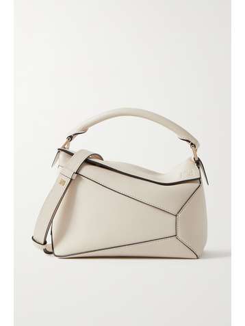 LOEWE Puzzle Edge small textured-leather shoulder bag